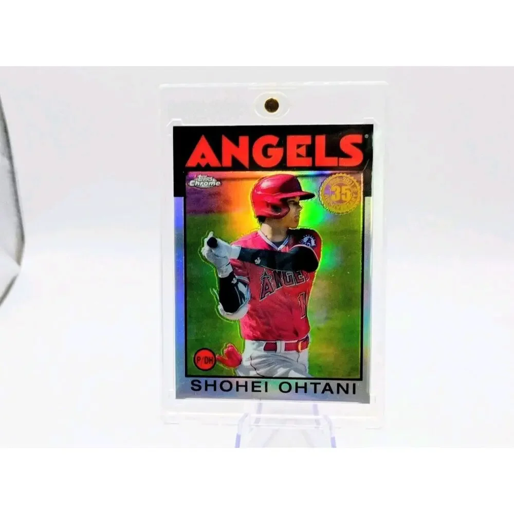 Shohei Ohtani 2021 Topps Chrome REFRACTOR 35th Anniversary Silver #86BC-9 - Picture 6 of 7